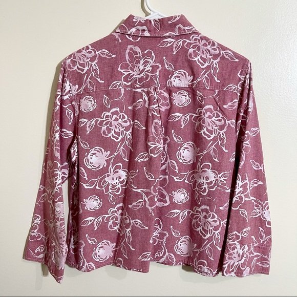 Coldwater Creek Blush Pink Floral Print Top - Picture 5 of 16
